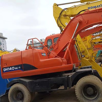 DOOSA DH140W-7 Escavatore usato con pompa idraulica Parker Velocità nominale 4,2 km/h