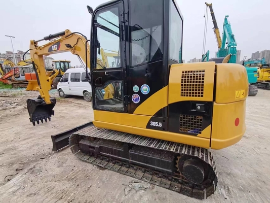 Escavatore usato CAT 305.5 306 con capacità di secchio di 0,31 m3 e peso della macchina di 6000 KG