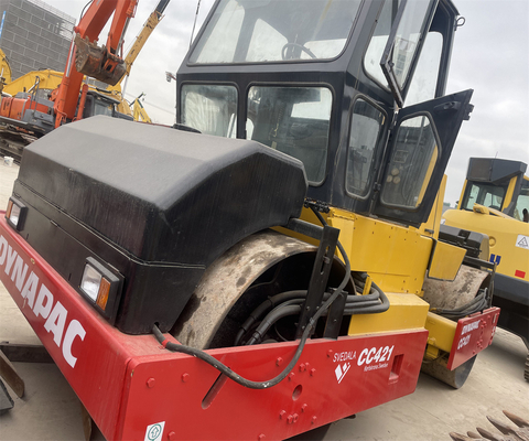 Lavori di costruzione rotolo stradale usato CC421 CC211 CA301D CA30D con rotolo a doppio tamburo