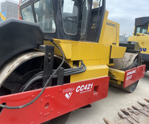 Lavori di costruzione rotolo stradale usato CC421 CC211 CA301D CA30D con rotolo a doppio tamburo